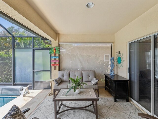 11144 Brambleleaf Way, Hudson, FL 34667 - sunroom with an outdoor living space
