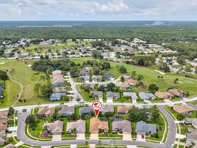 11144 Brambleleaf Way, Hudson, FL 34667 - aerial overview of property's location with nearby suburban area and a golf course