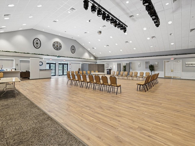 11144 Brambleleaf Way, Hudson, FL 34667 - community lobby featuring high vaulted ceiling and recessed lighting