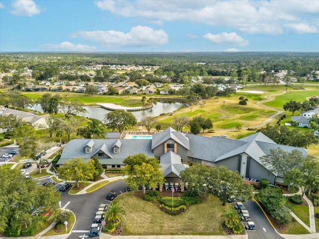 11144 Brambleleaf Way, Hudson, FL 34667 - aerial view of residential area with a large body of water and a golf club