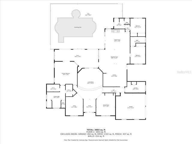 7275 Crystal Spring Run, Weeki Wachee, FL 34607 - view of home floor plan