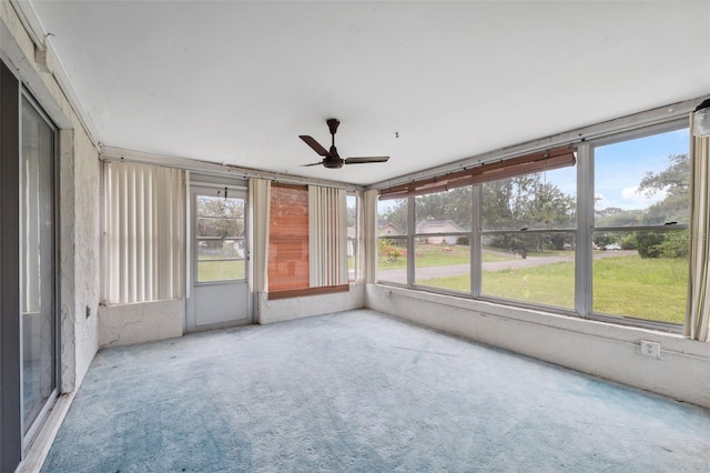 8340 Saint Marks Ct, Hudson, FL 34667 - unfurnished sunroom with ceiling fan