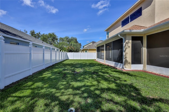 13772 Dunwoody Dr, Spring Hill, FL 34609 - fenced backyard with a sunroom