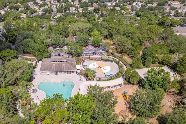 13772 Dunwoody Dr, Spring Hill, FL 34609 - aerial overview of property's location featuring a pool area