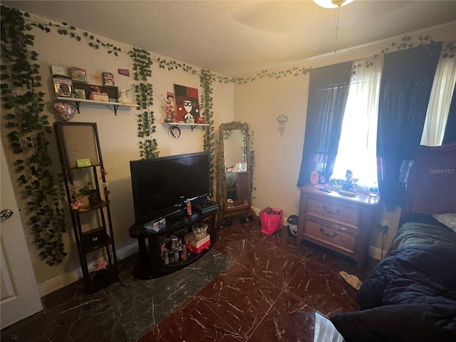 203 Pine Violet Ct Unit 202, Tampa, FL 33612 - living area with baseboards and a textured ceiling