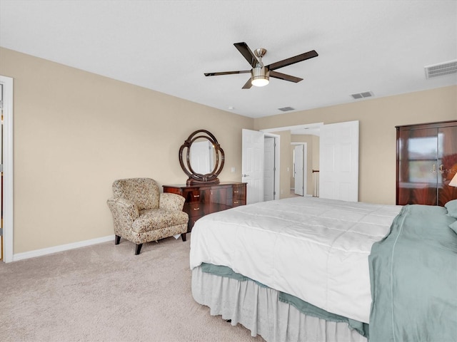 19326 Long Lake Ranch Blvd, Lutz, FL 33558 - carpeted bedroom with baseboards and ceiling fan