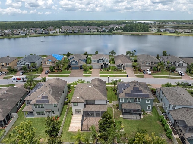 19326 Long Lake Ranch Blvd, Lutz, FL 33558 - aerial view of residential area featuring a large body of water
