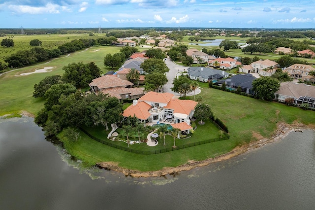 10342 Altrara Way, Trinity, FL 34655 - aerial view of property's location with a large body of water, nearby suburban area, and a golf course