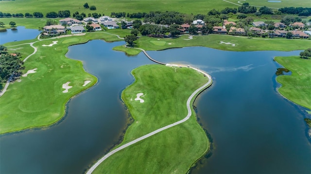 10342 Altrara Way, Trinity, FL 34655 - aerial view of residential area with a local golf course and a large body of water