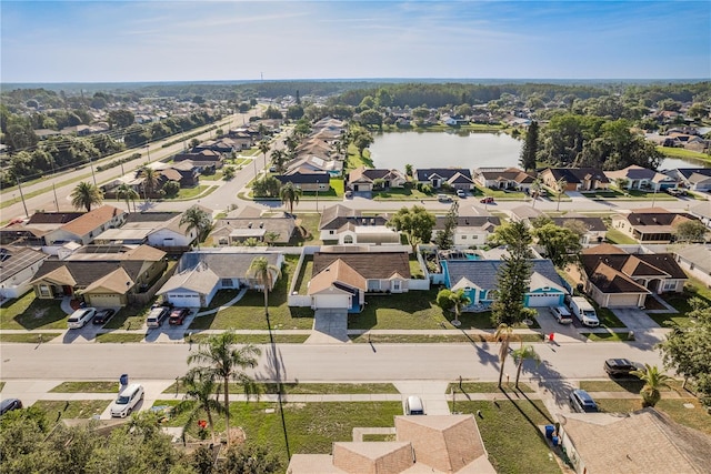 4752 Weasel Dr, New Port Richey, FL 34653 - aerial perspective of suburban area featuring a nearby body of water