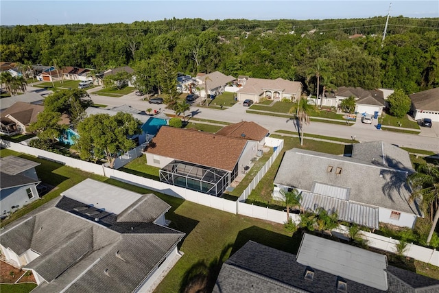 4752 Weasel Dr, New Port Richey, FL 34653 - aerial view of residential area with a heavily wooded area