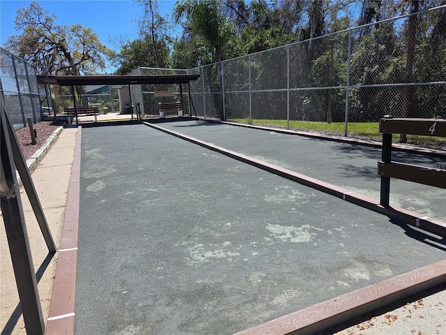 8312 Split Rail Ln, Hudson, FL 34667 - surrounding community featuring a bocce ball area