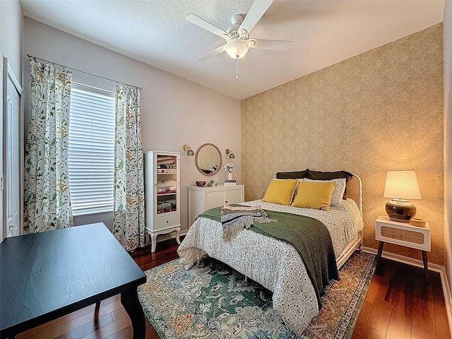 2326 Mountain Ash Way, New Port Richey, FL 34655 - bedroom with hardwood / wood-style floors and ceiling fan