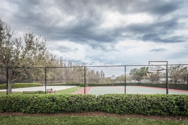 4197 Glade Wood Loop, New Port Richey, FL 34655 - view of tennis court with community basketball court