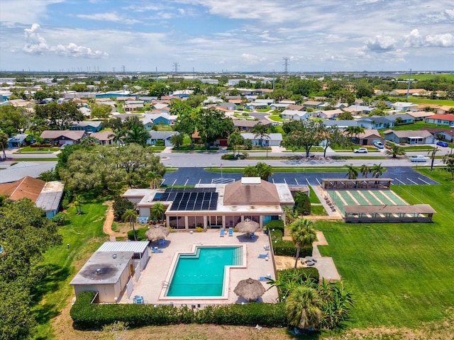 4567 Great Lakes Dr S, Clearwater, FL 33762 - aerial perspective of suburban area with a pool area