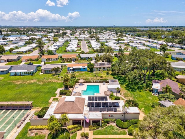 4567 Great Lakes Dr S, Clearwater, FL 33762 - aerial perspective of suburban area with a pool area