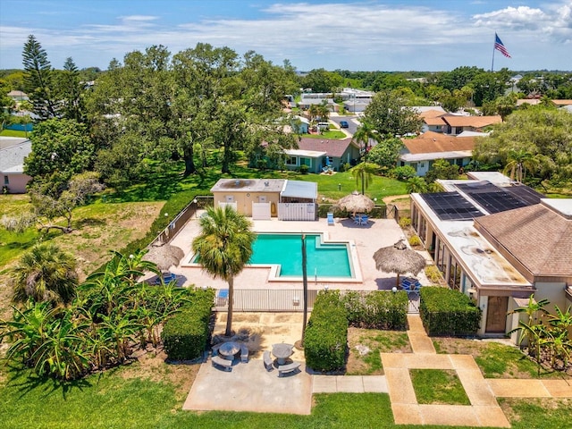 4567 Great Lakes Dr S, Clearwater, FL 33762 - aerial view of residential area with a pool area
