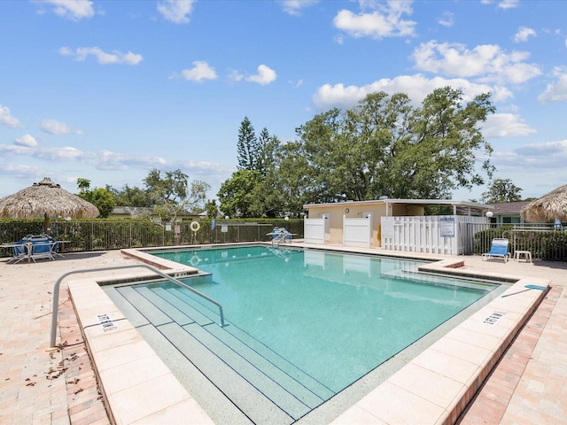 4567 Great Lakes Dr S, Clearwater, FL 33762 - community pool with a patio area