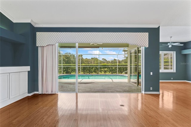 4351 Mallard Lake Dr, Spring Hill, FL 34609 - interior space featuring a ceiling fan