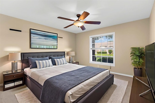 18736 Bent Pine Dr, Hudson, FL 34667 - bedroom featuring carpet and ceiling fan