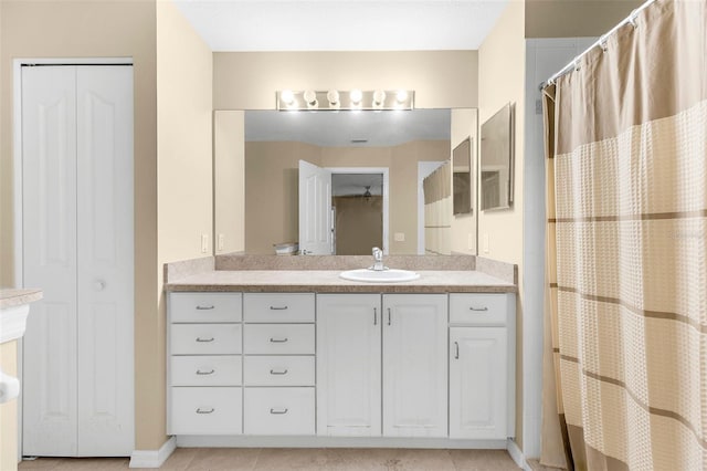 18736 Bent Pine Dr, Hudson, FL 34667 - full bath with a closet, vanity, and a shower with curtain