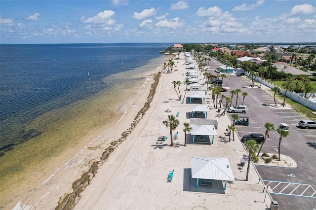 4052 Marine Pkwy, New Port Richey, FL 34652 - bird's eye view of waterfront with a beach