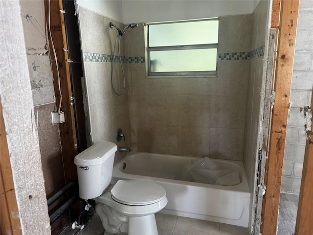 6826 Driftwood Dr, Hudson, FL 34667 - bathroom with bathing tub / shower combination and tile patterned floors