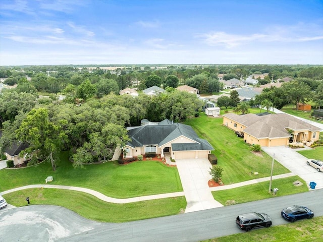 12060 Sapphire Dr, Spring Hill, FL 34609 - aerial view of residential area featuring a tree filled landscape