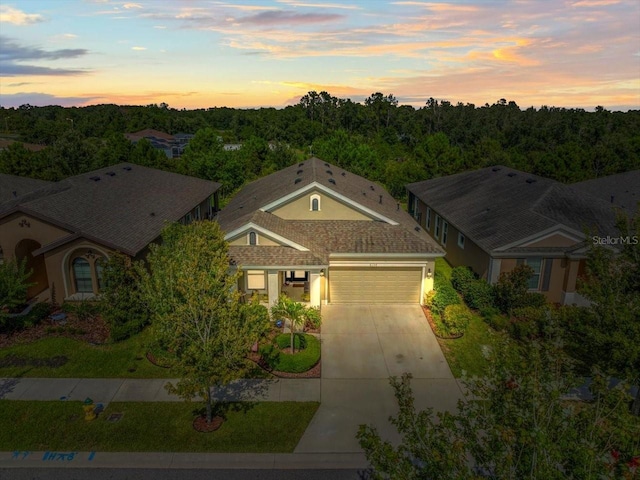 6130 Colmar Pl, Apollo Beach, FL 33572 - aerial view at dusk
