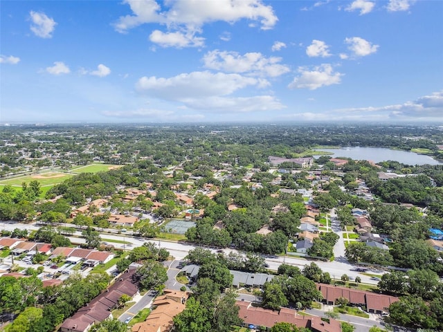2101 Sunset Point Rd Unit 201, Clearwater, FL 33765 - aerial view of residential area with a nearby body of water