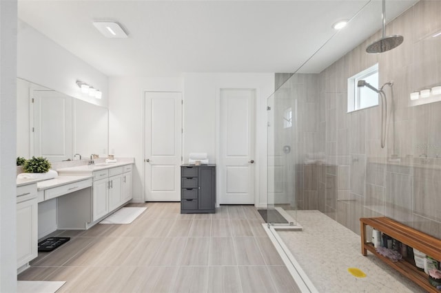 33466 Landsman Loop, Wesley Chapel, FL 33543 - full bathroom with vanity and a tile shower