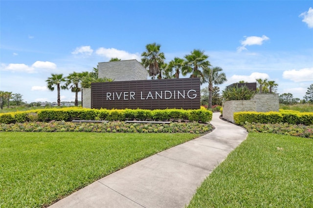 33466 Landsman Loop, Wesley Chapel, FL 33543 - community sign featuring a yard