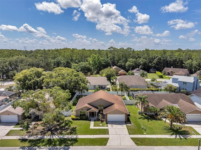 2048 Ground Squirrel Dr, New Port Richey, FL 34655 - aerial view of residential area with a forest