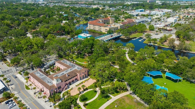 2048 Ground Squirrel Dr, New Port Richey, FL 34655 - aerial view of a large body of water and a tree filled landscape