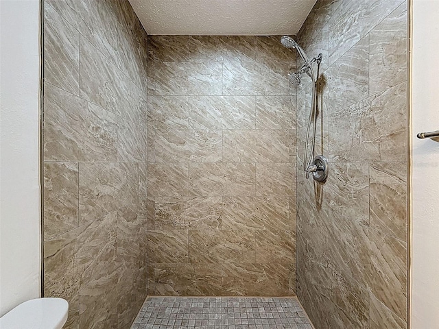 3712 Trophy Blvd Unit 3712, New Port Richey, FL 34655 - full bathroom featuring a tile shower and a textured ceiling