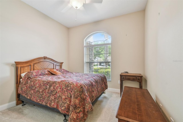 20820 Amanda Oak Ct, Land O Lakes, FL 34638 - bedroom featuring light colored carpet and a ceiling fan