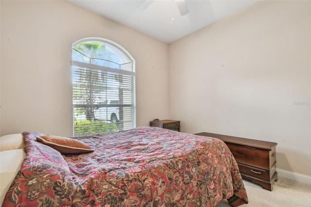 20820 Amanda Oak Ct, Land O Lakes, FL 34638 - bedroom with light colored carpet and ceiling fan