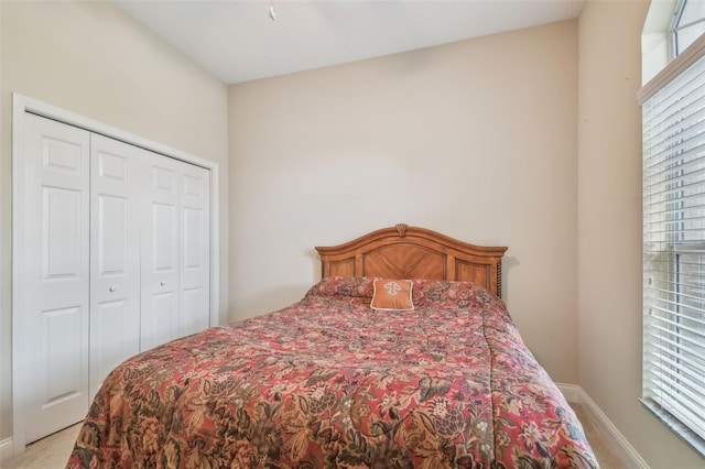 20820 Amanda Oak Ct, Land O Lakes, FL 34638 - bedroom with light carpet, multiple windows, and a closet