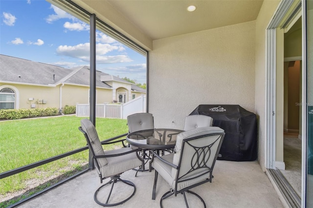 20820 Amanda Oak Ct, Land O Lakes, FL 34638 - sunroom / solarium with outdoor dining area