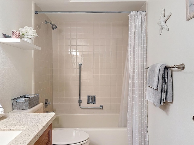 8130 Bugle Ct Unit 3, Port Richey, FL 34668 - bathroom with vanity and shower / bath combo with shower curtain