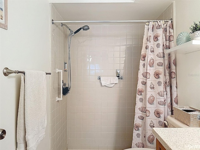 8130 Bugle Ct Unit 3, Port Richey, FL 34668 - full bathroom with vanity and a tile shower