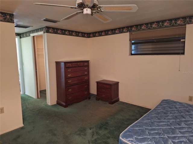 4420 Sawgrass Blvd, New Port Richey, FL 34653 - carpeted bedroom with a ceiling fan and baseboards