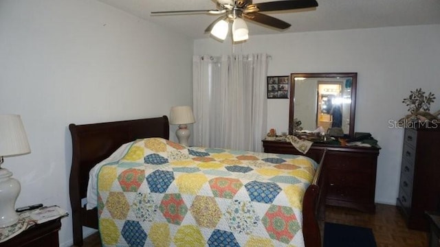 5434 Chad Pl Unit 14, New Port Richey, FL 34652 - bedroom with ceiling fan