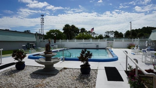 5434 Chad Pl Unit 14, New Port Richey, FL 34652 - view of swimming pool with a patio
