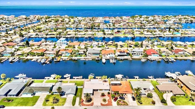 5339 Bowline Bnd, New Port Richey, FL 34652 - aerial perspective of suburban area featuring a large body of water