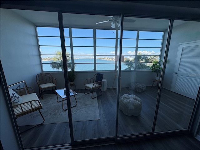 5555 Gulf Blvd Unit 315, St Pete Beach, FL 33706 - sunroom / solarium featuring a water view