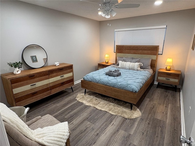 5555 Gulf Blvd Unit 315, St Pete Beach, FL 33706 - bedroom featuring wood finished floors, ceiling fan, and recessed lighting