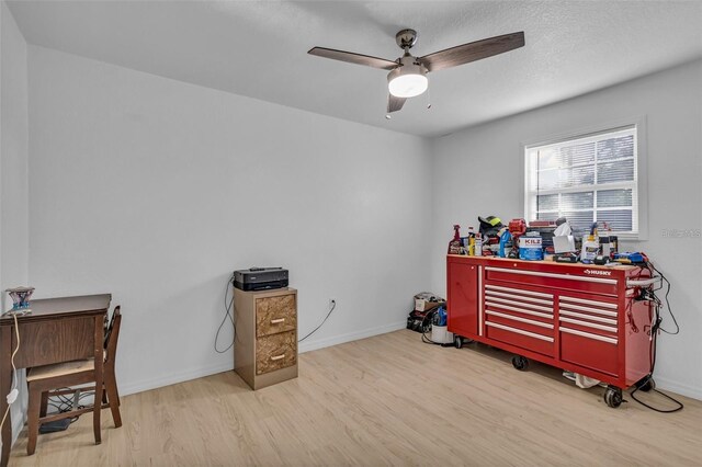 15950 Adobe Dr, Hudson, FL 34667 - misc room with wood finished floors and a ceiling fan