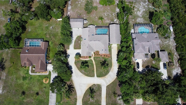 7550 Jomel Dr, Weeki Wachee, FL 34607 - aerial view of property and surrounding area with a pool