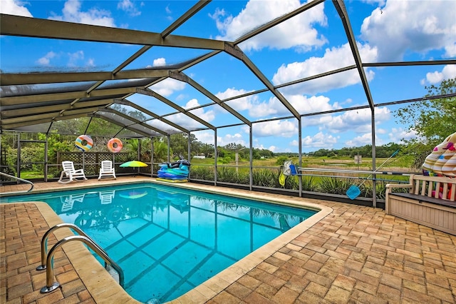 364 Waterfall Dr, Spring Hill, FL 34608 - outdoor pool featuring a patio and a lanai